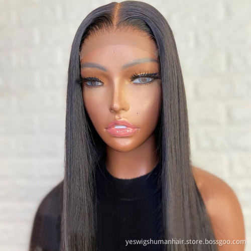 Yeswigs Full Hd Straight Lace Front Wig Raw Indian Cuticle Aligned Virgin Human Hair Lace Frontal Wig For Black Women Human Hair